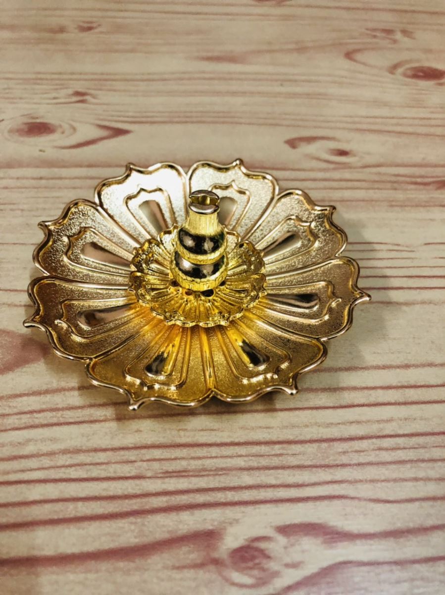 Khay Thắp Nhang Vòng Hồ Lô Mạ Vàng